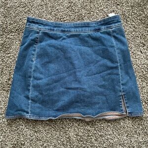 American Eagle denim high rise mini skort size 2